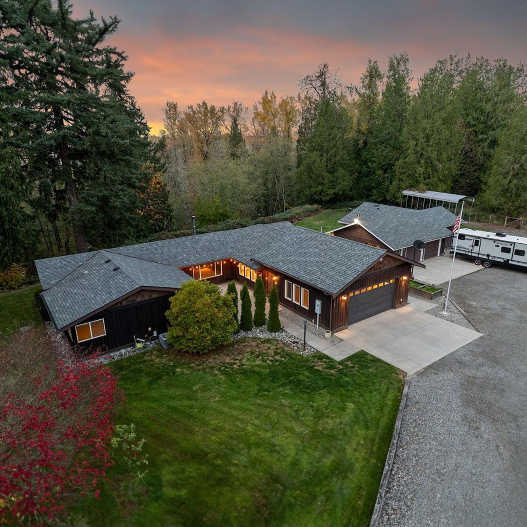 Secluded Rambler on 1.7 Acres in Buckley